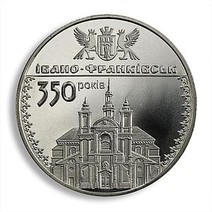 Ukraine 5 hryvnas 350 years to Ivano-Frankivsk Ancient Cities nickel coin 2012