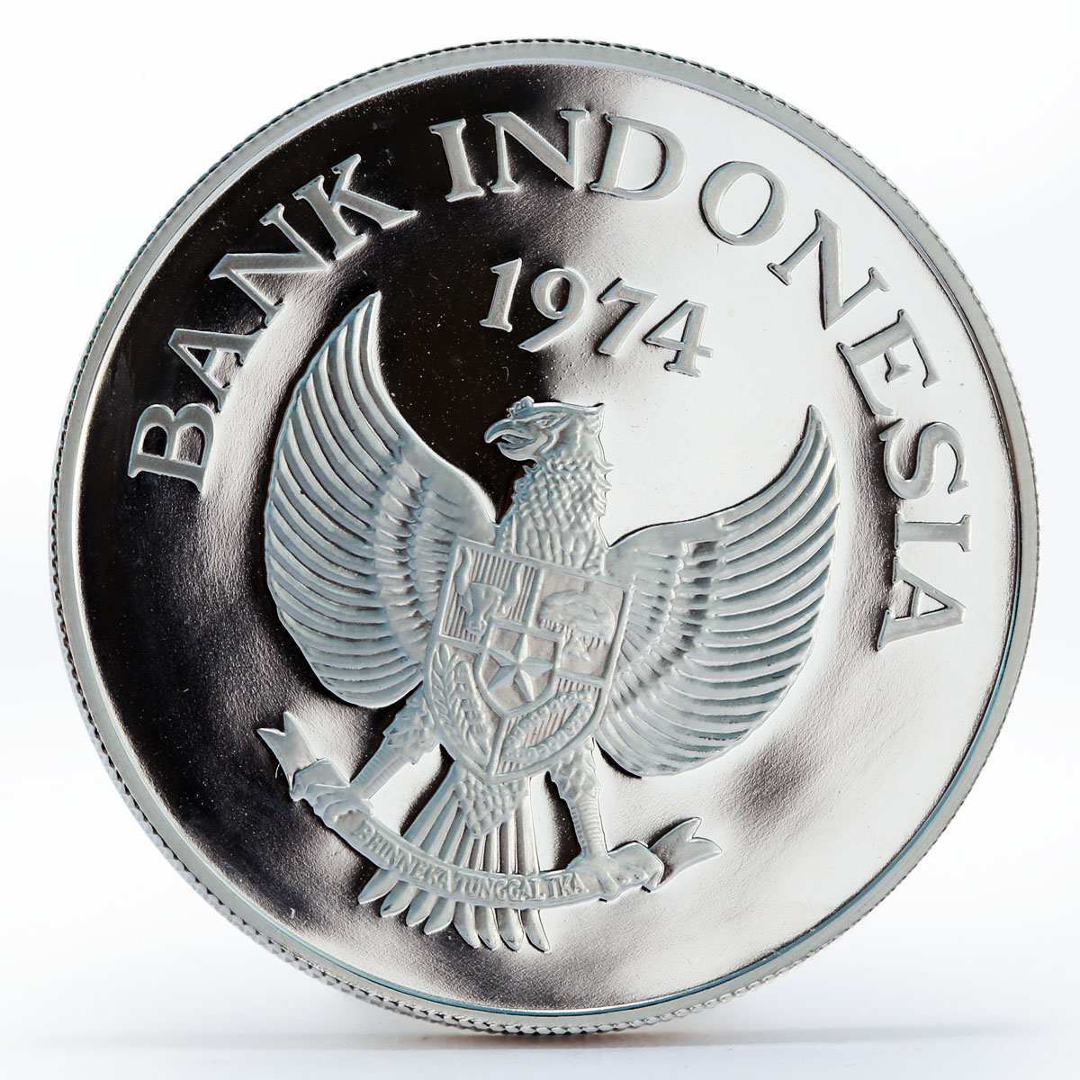 Indonesia 5000 Rupiah Orangutan animal proof silver coin 1974