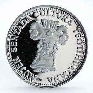 Paraguay 150 guaranies Teotihucana Culture csulpture proof silver coin 1973