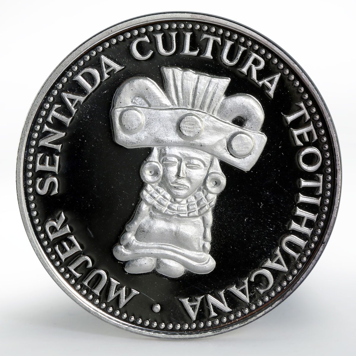 Paraguay 150 guaranies Teotihucana Culture csulpture proof silver coin 1973