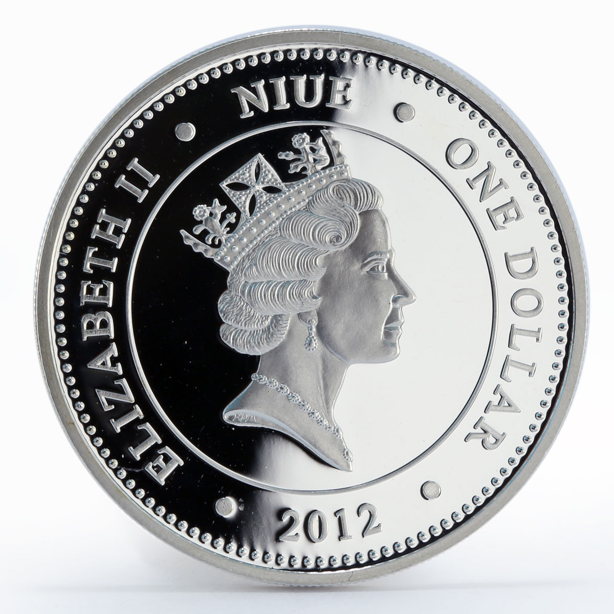 Niue 1 dollar Mexican redknee tarantula Venomous spiders color silver coin 2012