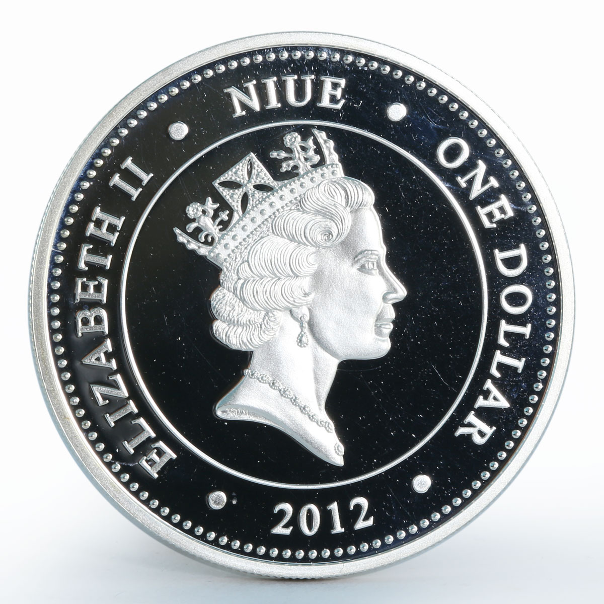 Niue 1 dollar Mexican redknee tarantula Venomous spiders color silver coin 2012