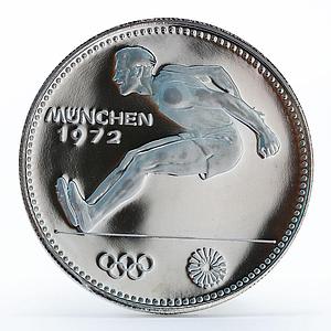 Paraguay 150 guaranies Munich Olympics Broad Jumper proof silver coin 1972