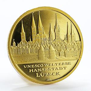 Germany 100 euro Hansestadt Lubeck UNESCO World Heritage City gold coin 2007