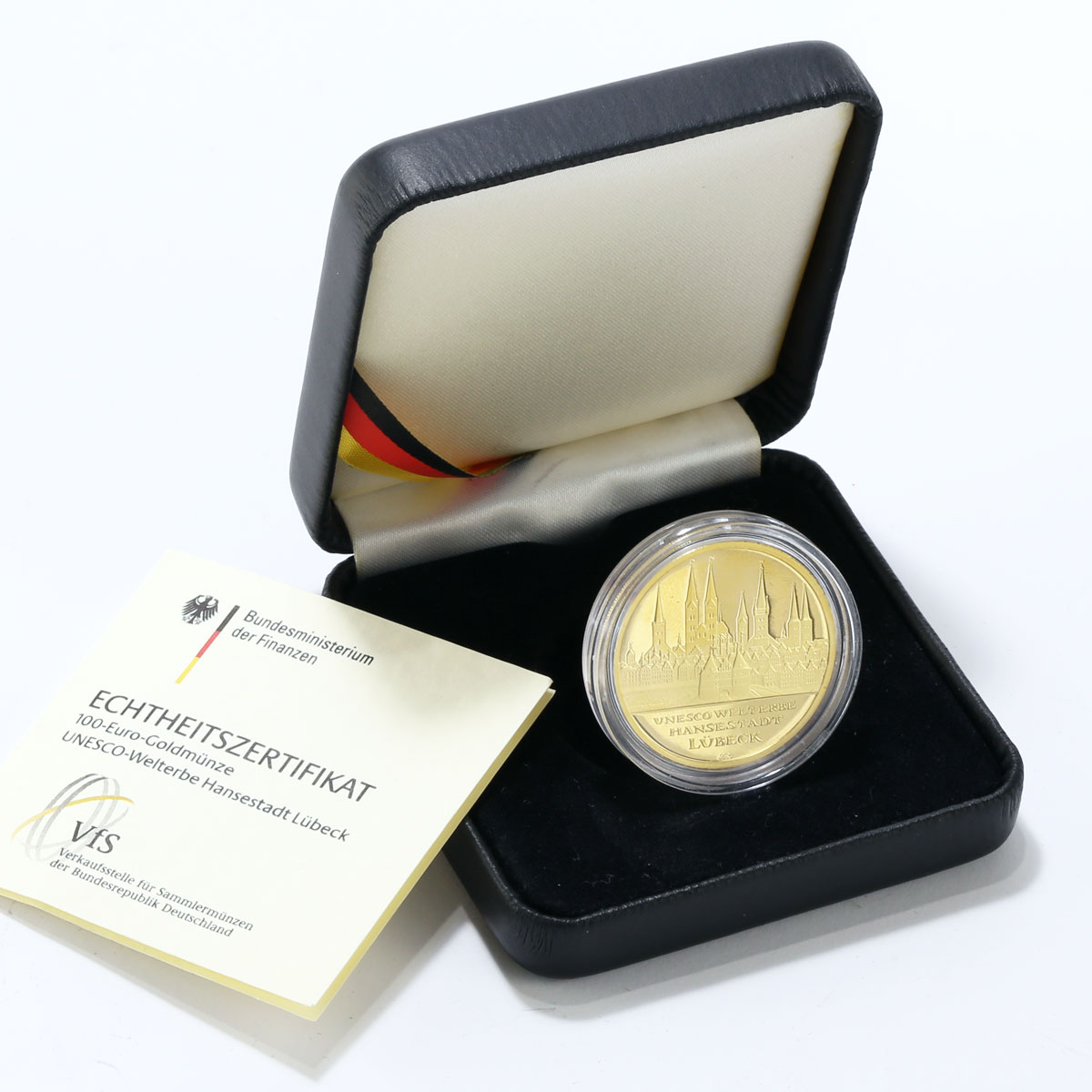 Germany 100 euro Hansestadt Lubeck UNESCO World Heritage City gold coin 2007