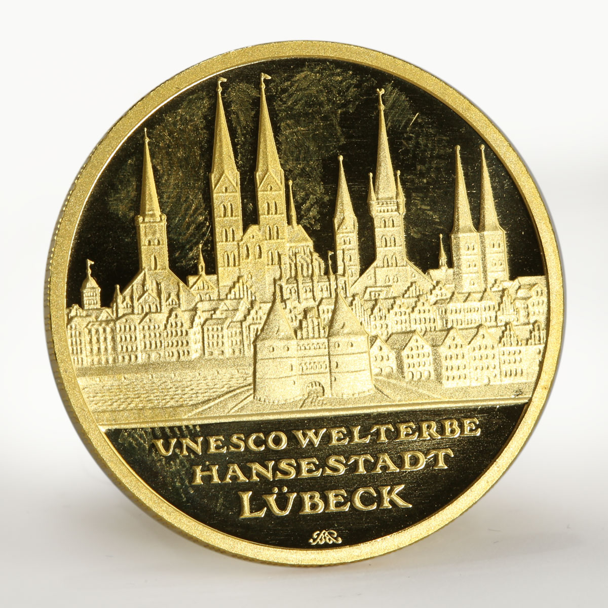 Germany 100 euro Hansestadt Lubeck UNESCO World Heritage City gold coin 2007