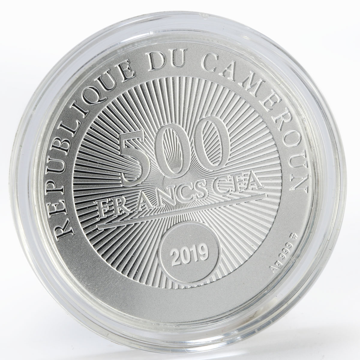 Cameroon 500 francs I Love You silver coin 2019