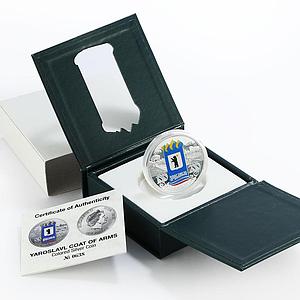 Niue 1 dollar Yaroslavl Russia Coat of Arms colored proof silver coin 2010