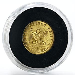 Kazakhstan 100 tenge Eagle – Headed Griffin Mythology gold proof coin 2006