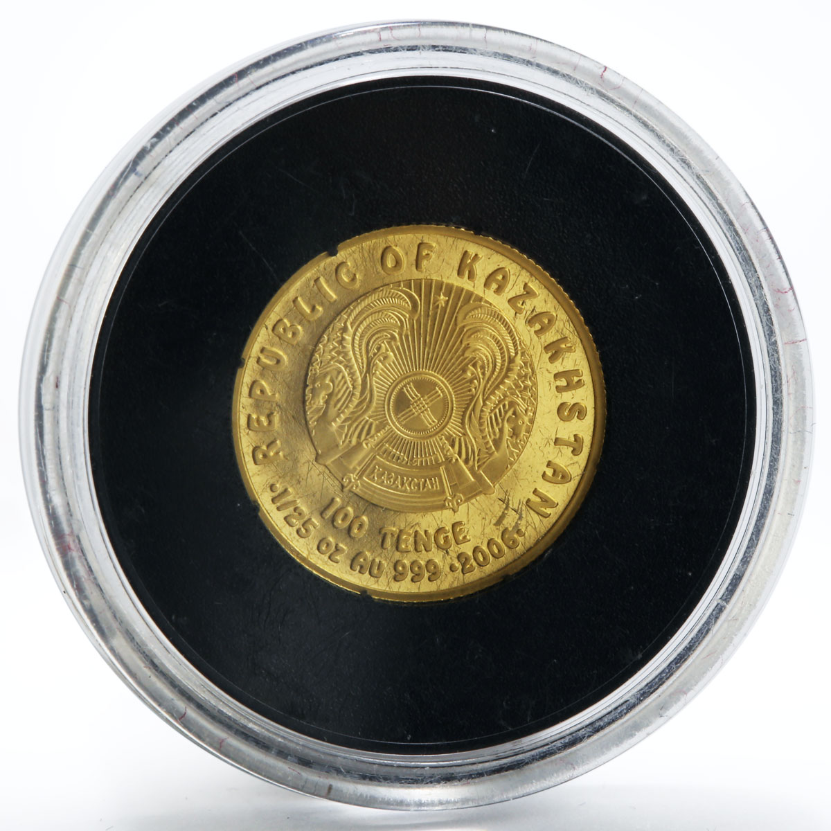 Kazakhstan 100 tenge Eagle – Headed Griffin Mythology gold proof coin 2006