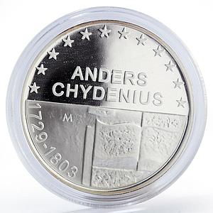 Finland 10 euro Anders Chydenius Book proof silver coin 2003