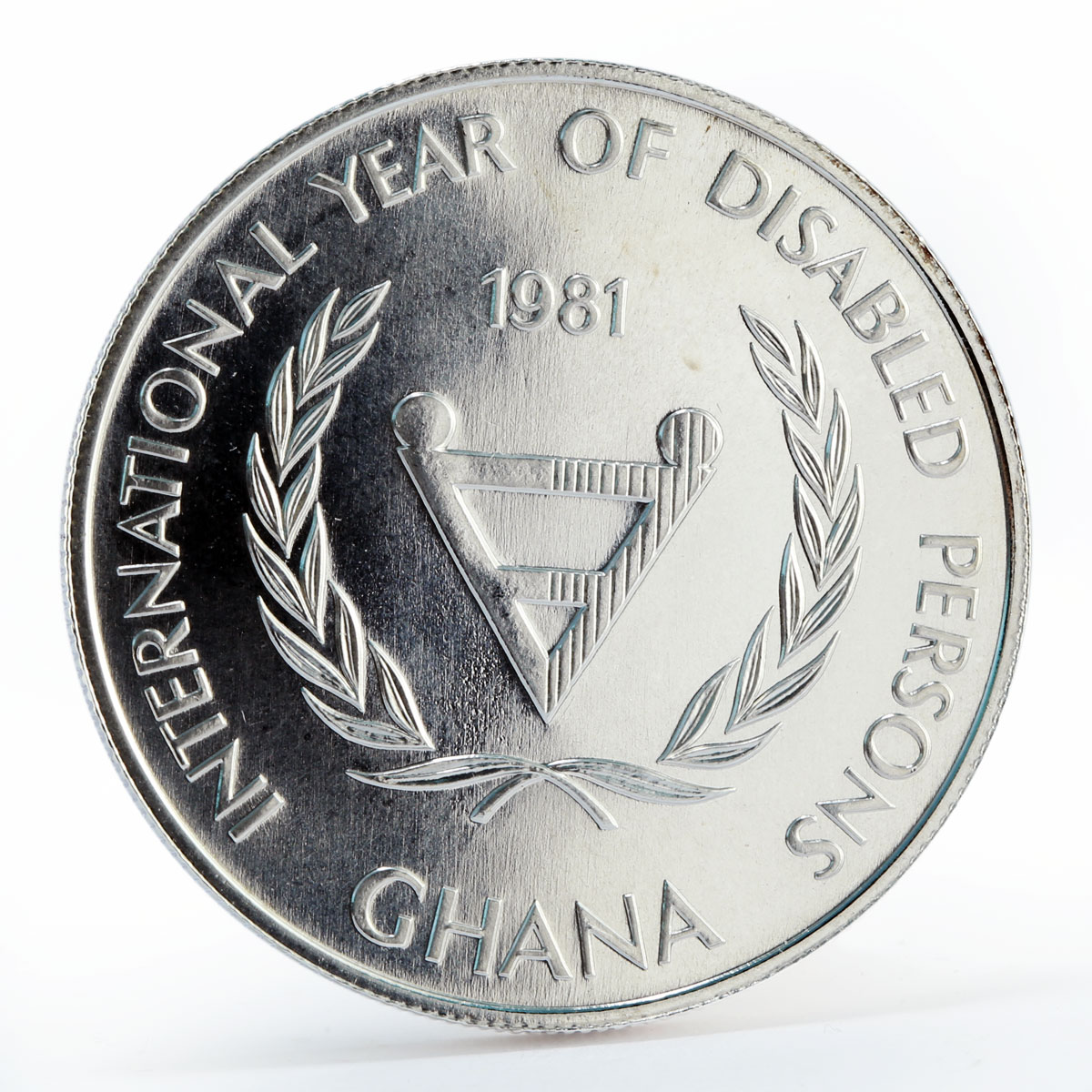 Ghana 50 cedis International Year of Disabled Persons proof silver coin 1981