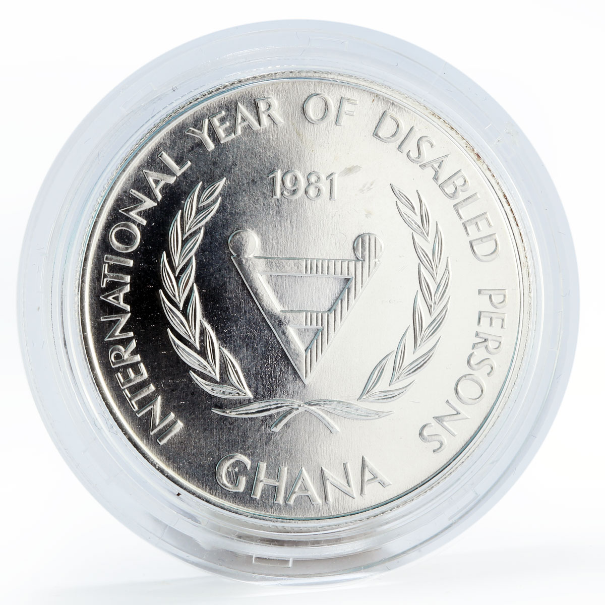 Ghana 50 cedis International Year of Disabled Persons proof silver coin 1981