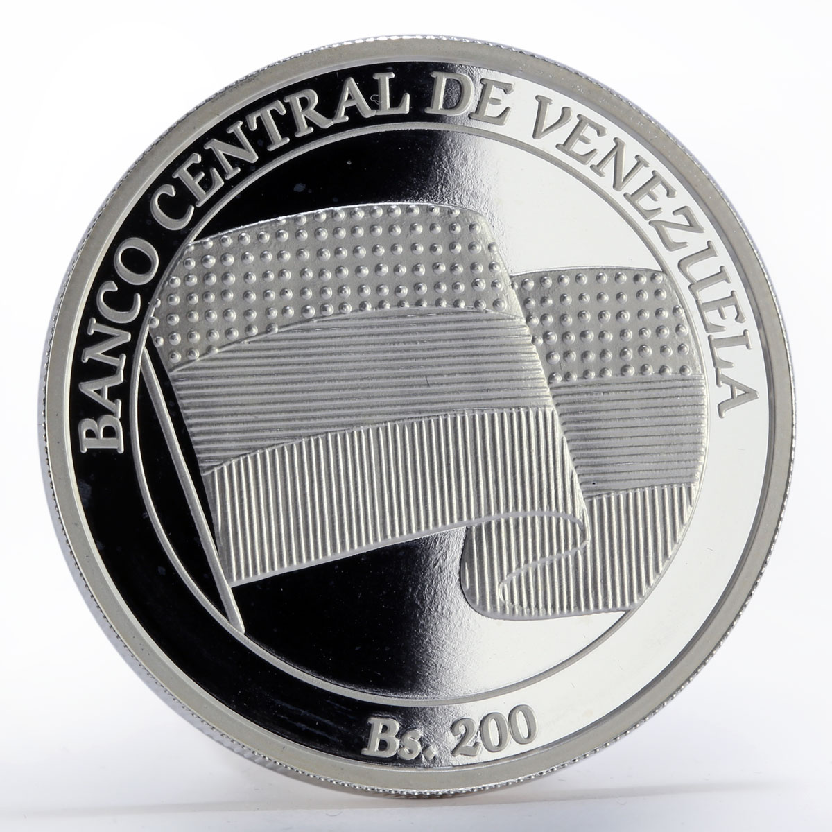 Venezuela 200 bolivares Disembark of Francisco de Miranda proof silver coin 2010