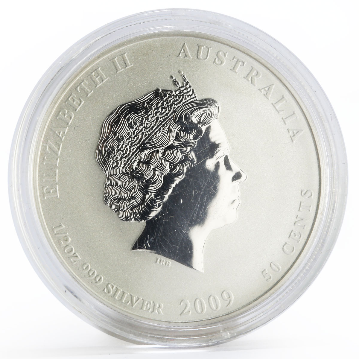 Australia 50 cents Year of the Ox Lunar Series II 1/2 oz silver coin 2009