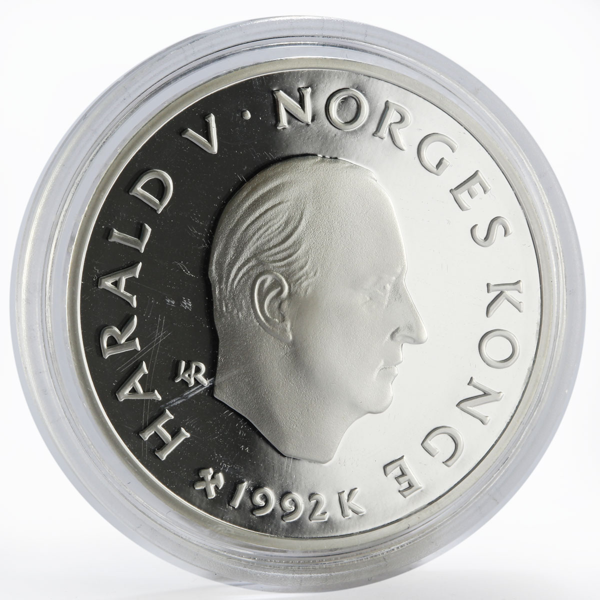 Norway 100 kroner 17th Winter Olympics Ski Jumping sport proof silver coin 1992