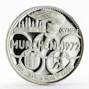 Fujairah 5 riyals Munchen Summer Olympic Games proof silver coin 1970