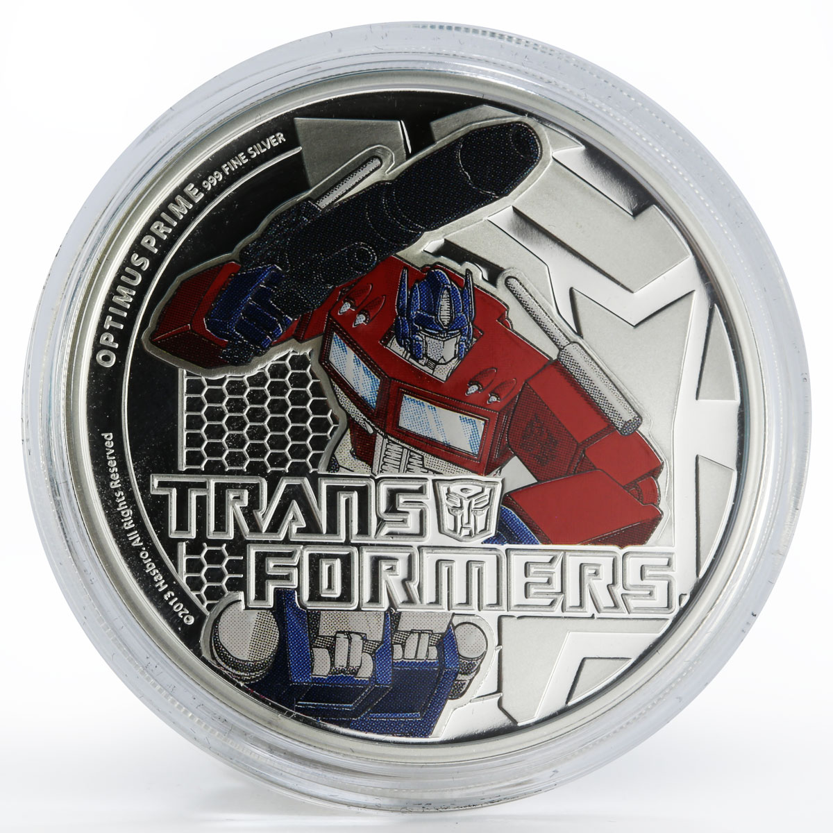 Niue set of 2 coins Transformer Megatron Optimus Prime colored proof silver 2013