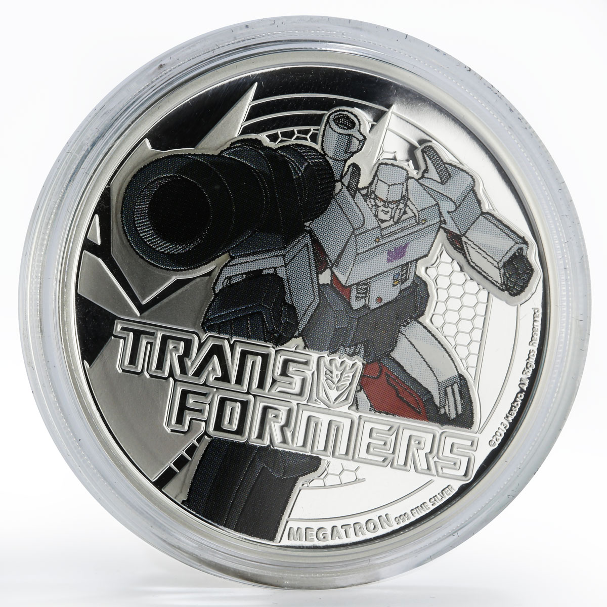 Niue set of 2 coins Transformer Megatron Optimus Prime colored proof silver 2013