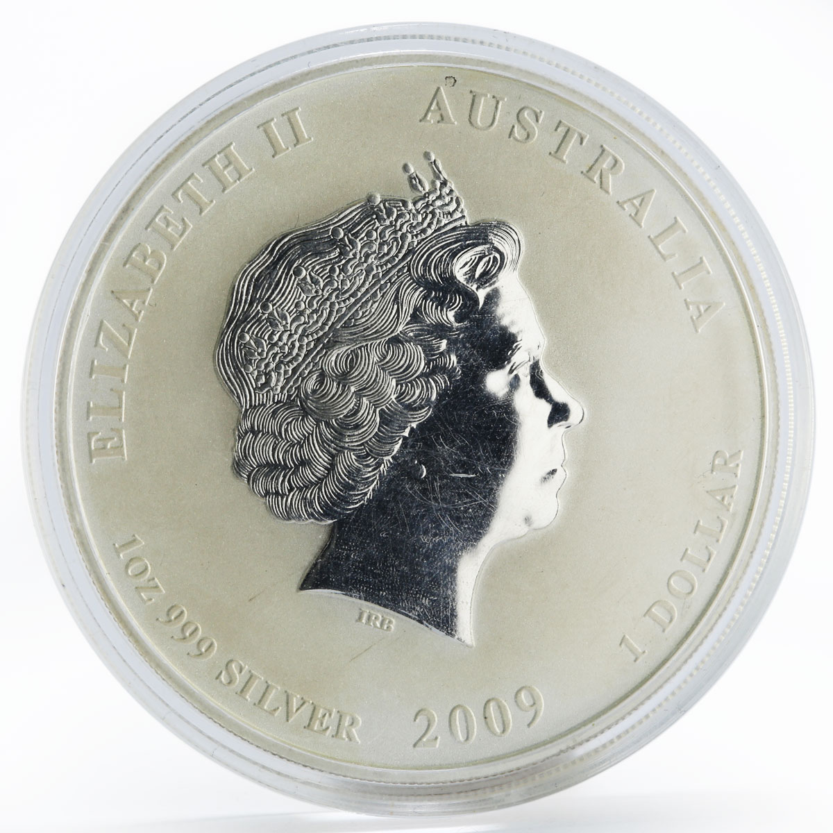 Australia 1 dollar Year of the Ox series II colored silver coin 2009