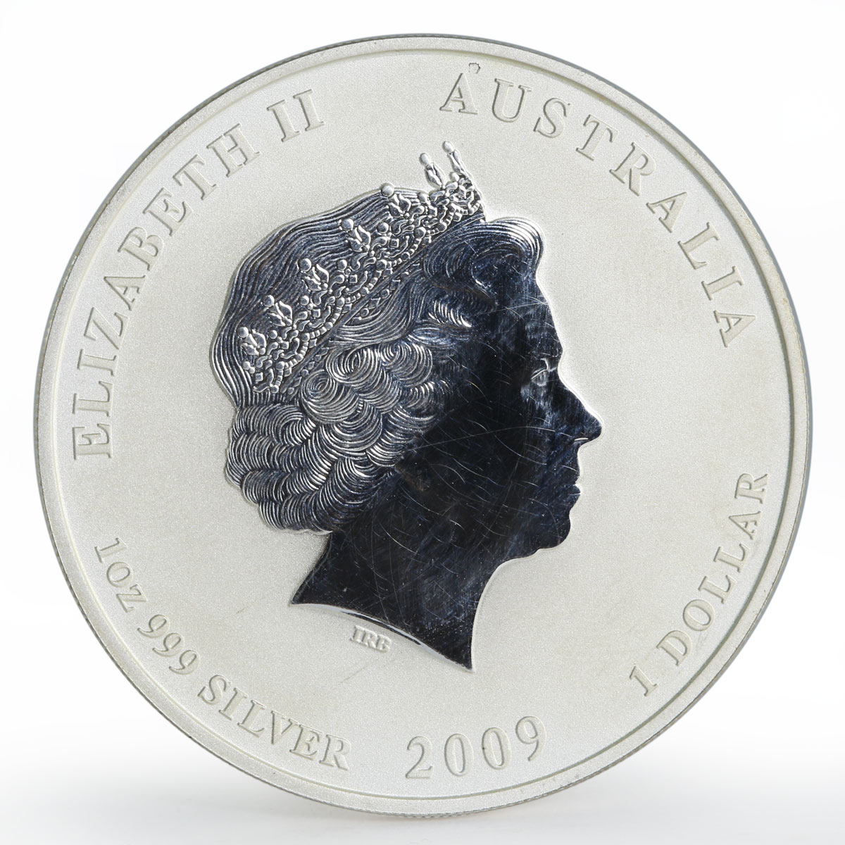 Australia 1 dollar Year of the Ox series II colored silver coin 2009