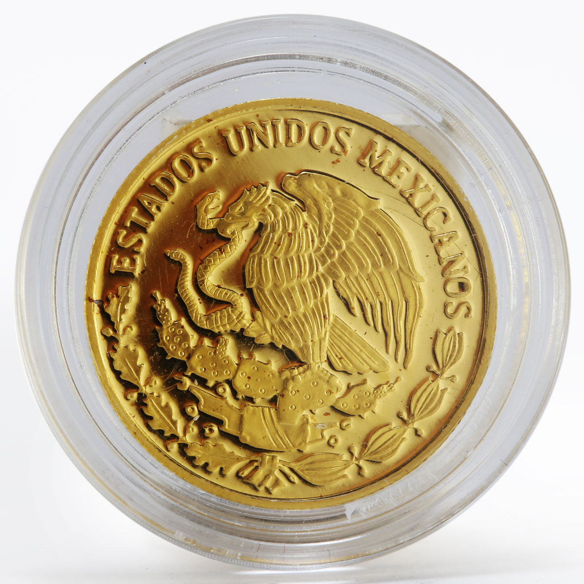 Mexico 20 pesos UNICEF Charrito cowboy child proof gold coin 1999