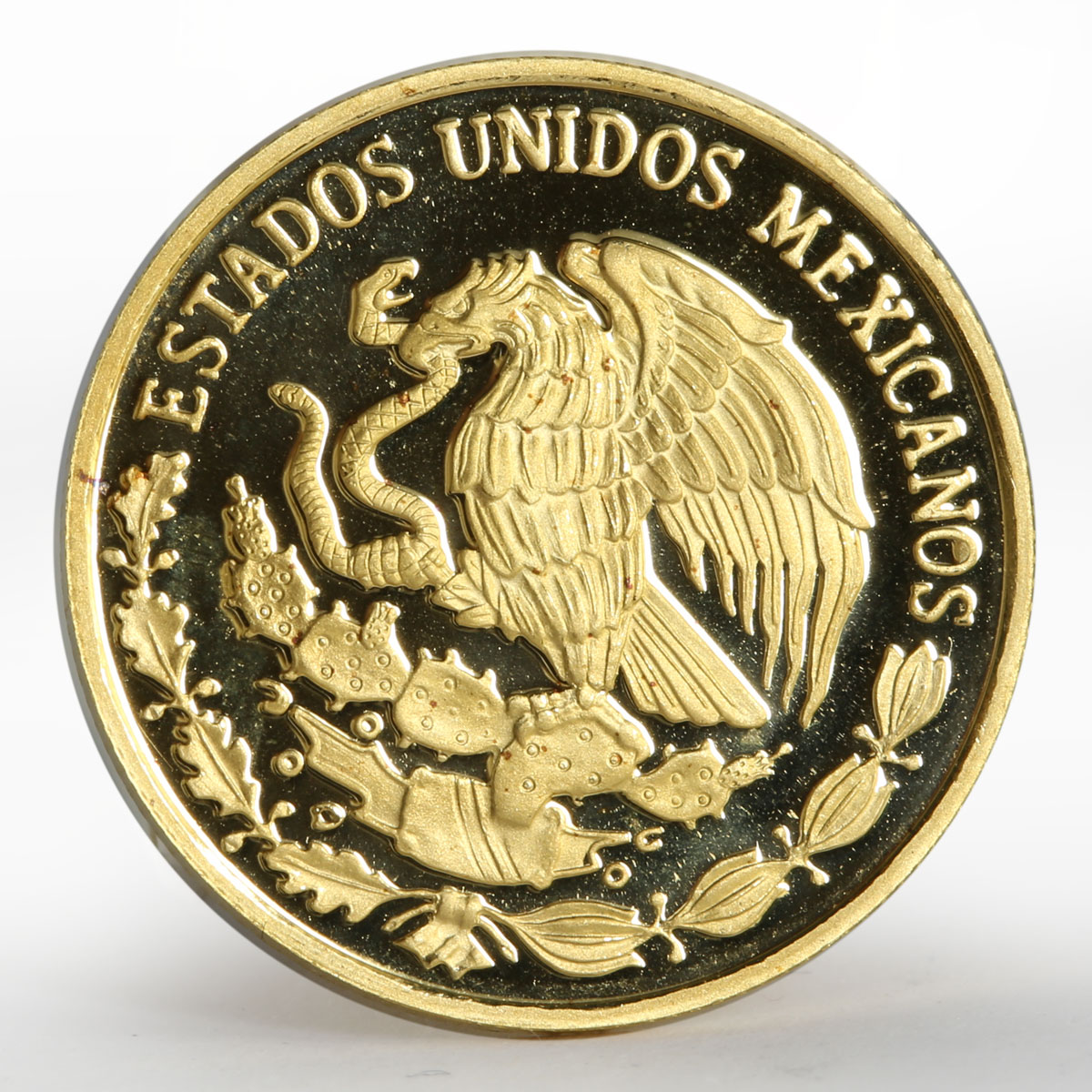 Mexico 20 pesos UNICEF Charrito cowboy child proof gold coin 1999