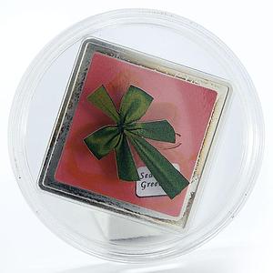 Cook Islands 5 dollars Seasons Greetings Horse silver coin 2009