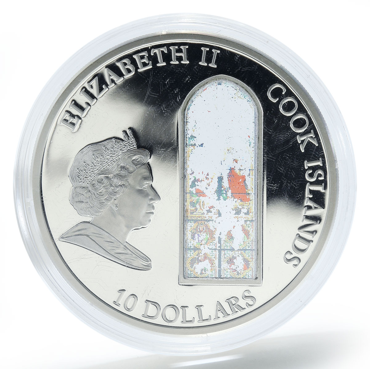 Cook Islands 10 dollars Cologne Cathedral silver coin 2010