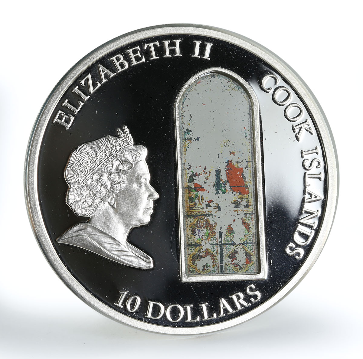 Cook Islands 10 dollars Cologne Cathedral silver coin 2010