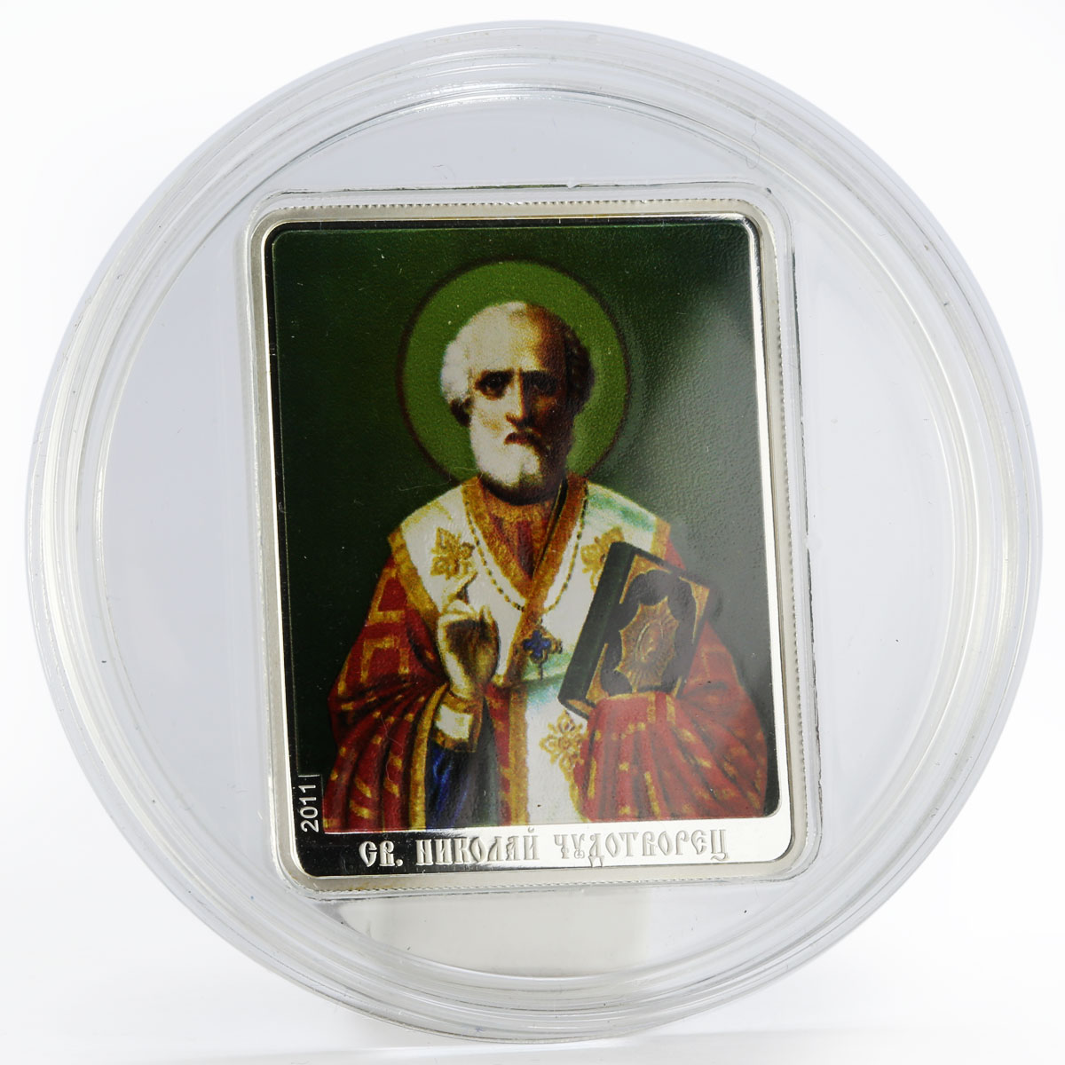 Cook Islands 5 dollars Patron Sains St. Nicholas the Wonderworker silver 2011