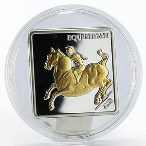 Mongolia 500 togrog Da Vinci Equestrian silver proof coin 2005