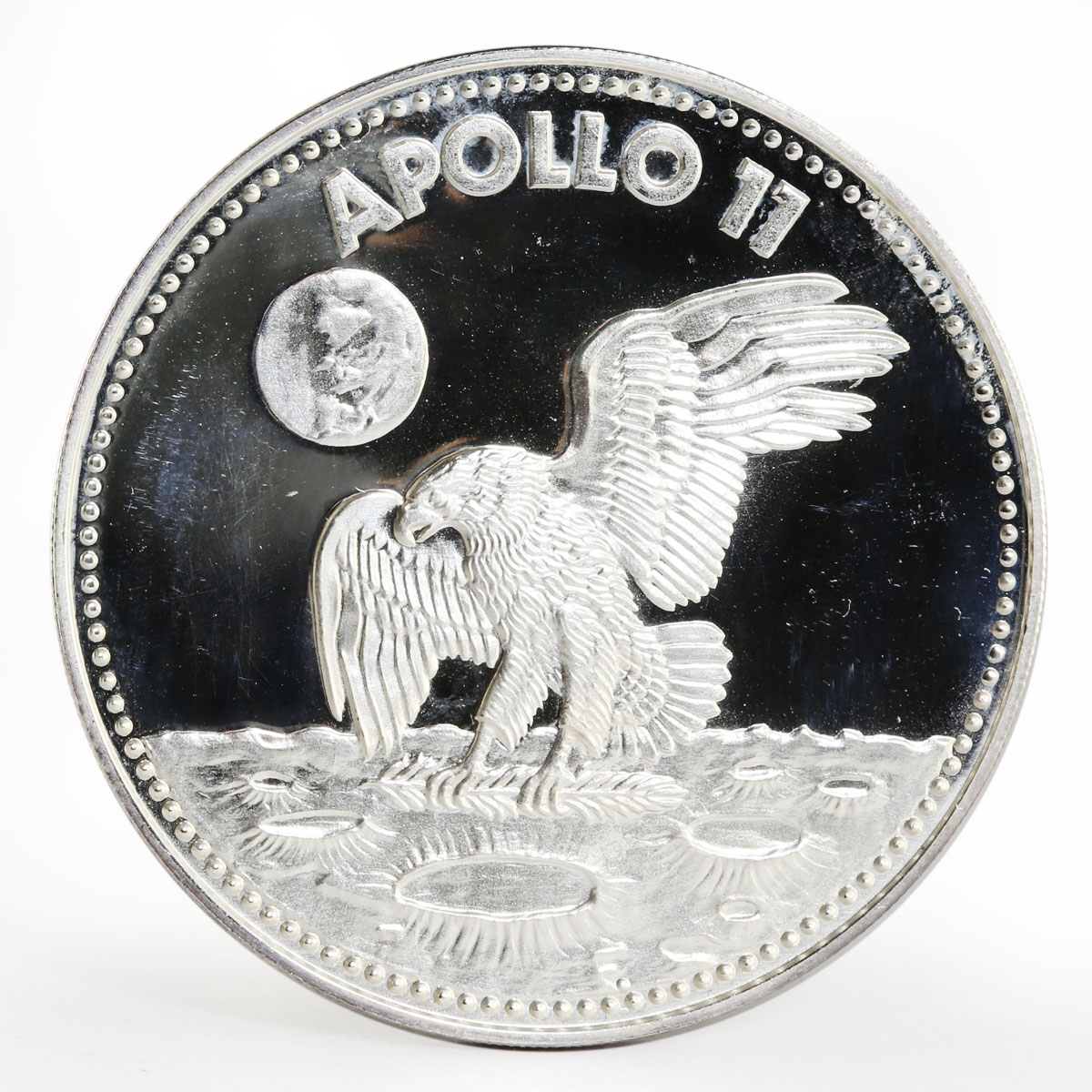 Paraguay 150 guaranies Apollo 11 Eagle landing Moon proof silver coin 1975