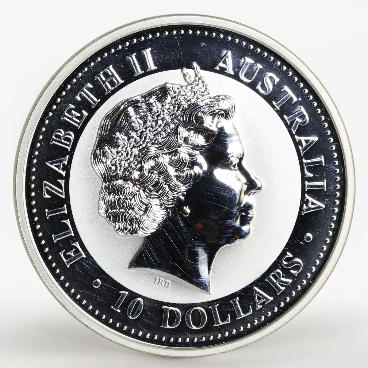 Australia 10 dollars Year of The Goat Lunar Series I 10 oz silver coin 2003