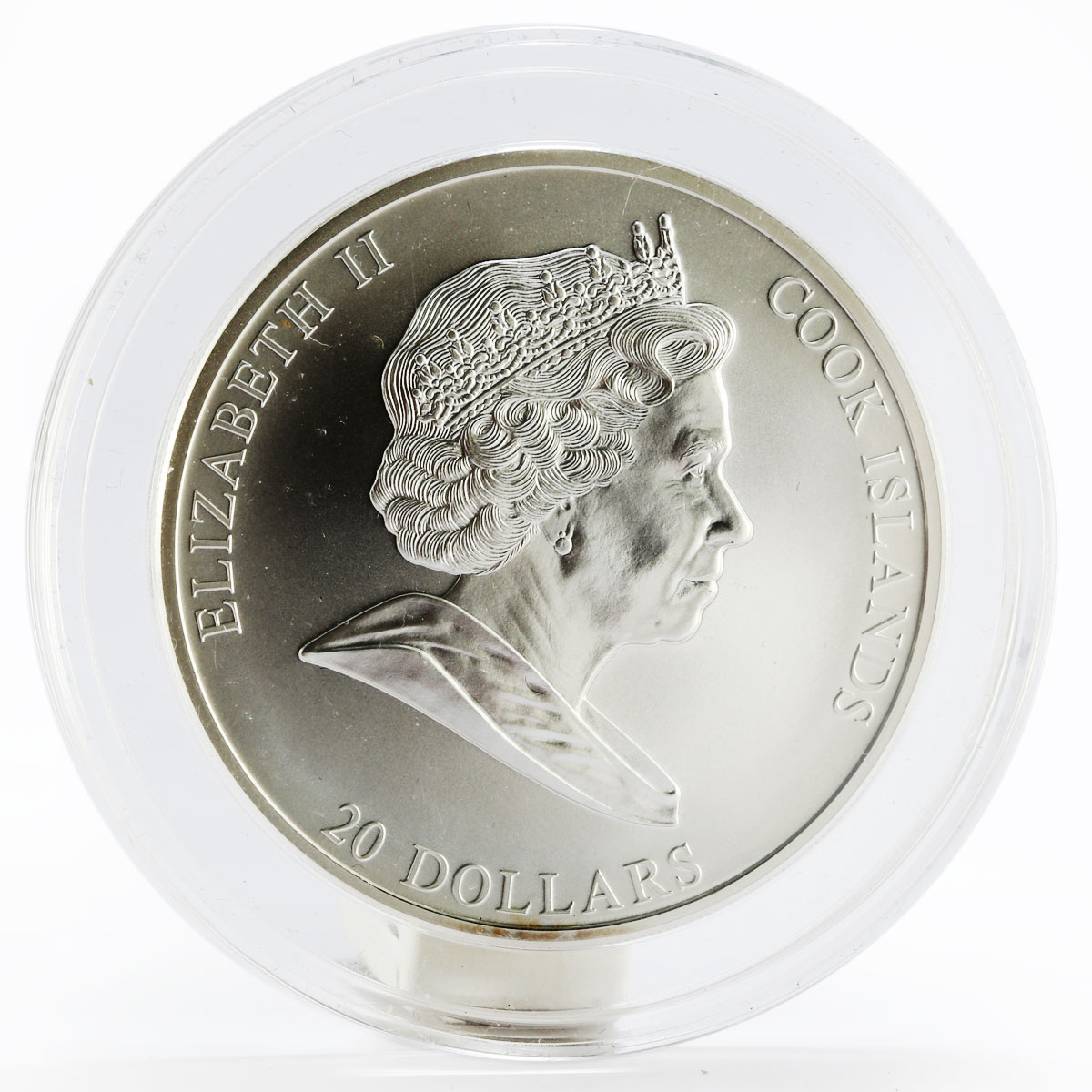 Cook Islands 20 dollars Sandro Botticelli Birth of Venus silver coin 2008