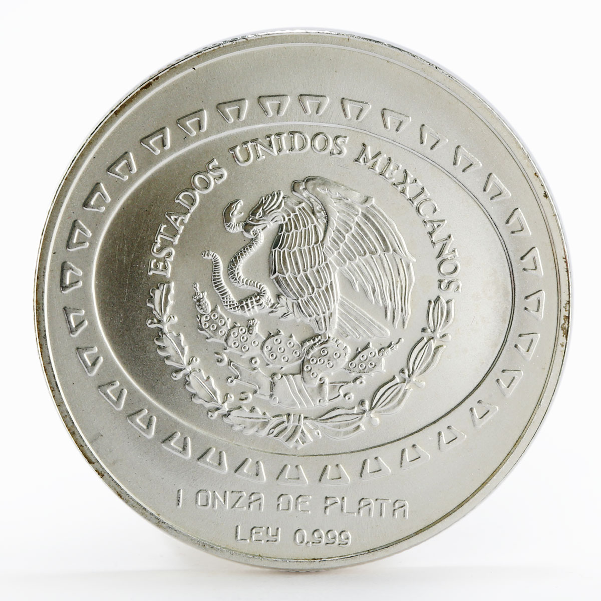 Mexico 5 pesos Teotihuacan Vasija silver coin 1998