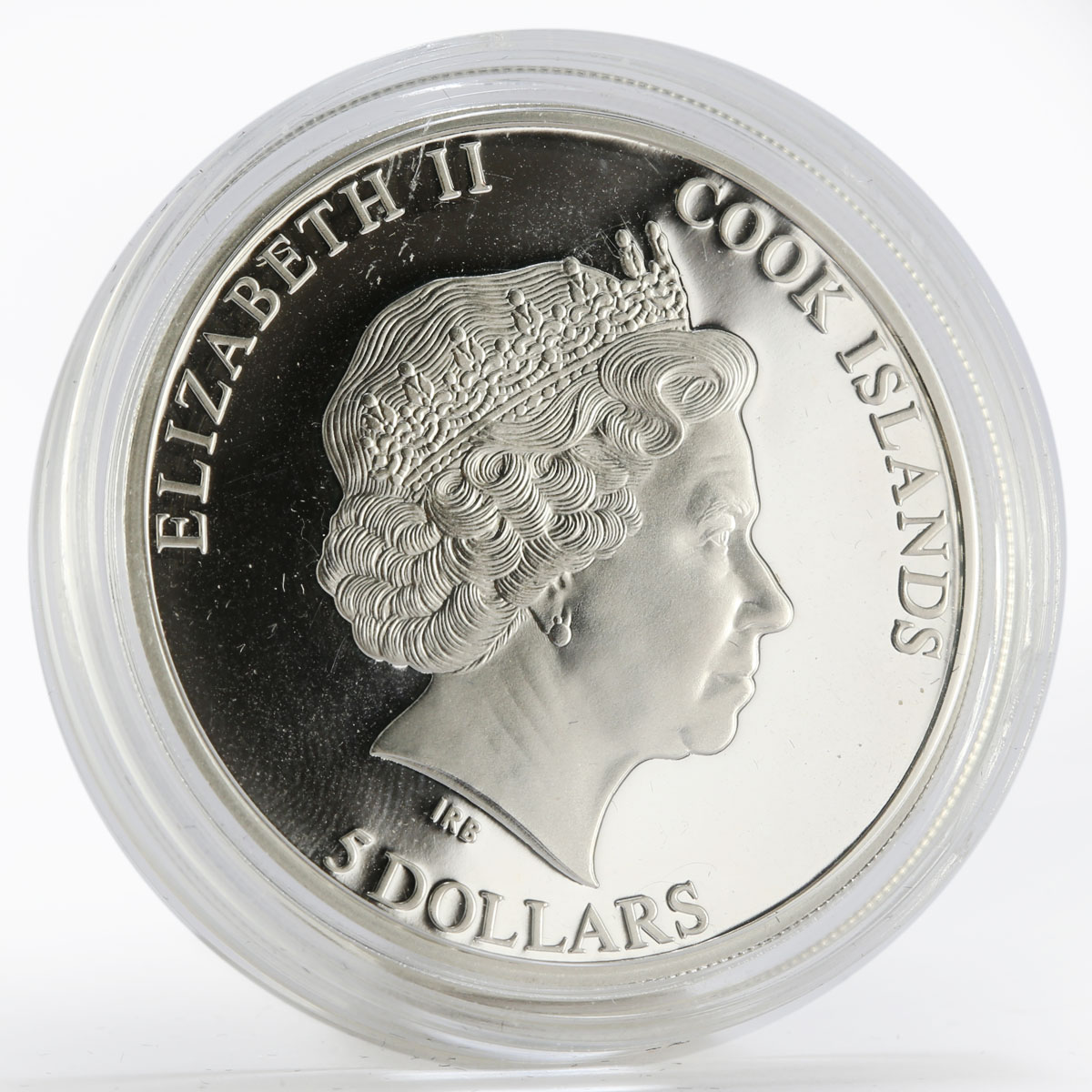 Cook Islands 5 dollars Trollius Europaeus Flower silver color coin 2012