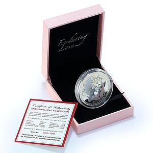 Tokelau 5 Dollars Enduring Love Silver Coloured Proof Coin 2012