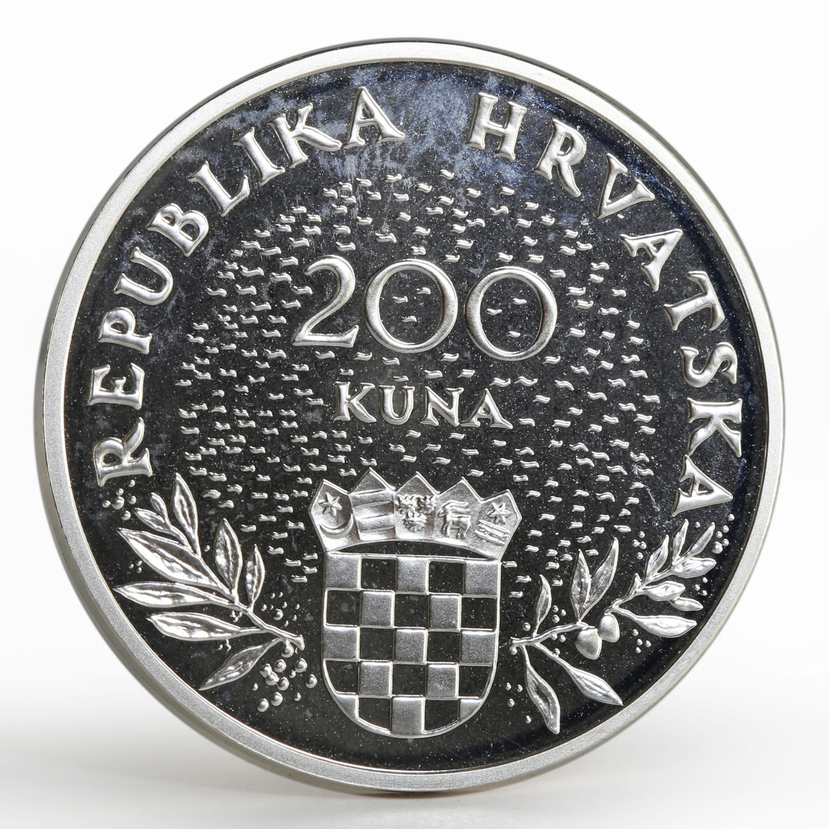 Croatia 200 Kuna 5th Anniversary of Independence proof silver coin 1995