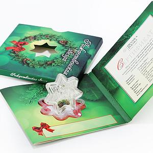 Niue 2 dollars Christmas Star unique shape silver proof coin 2012
