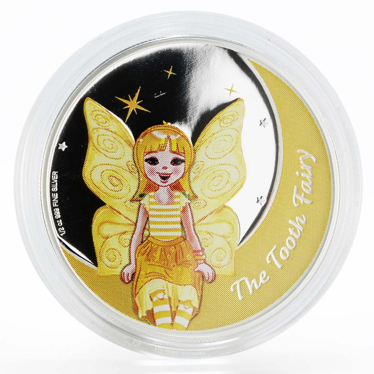 Niue 1 dollar The Tooth Fairy colored proof silver coin 2013