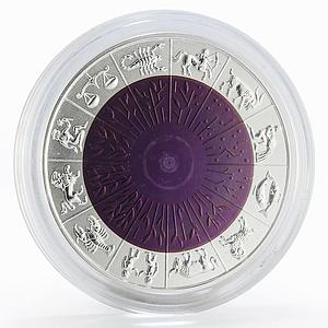 Latvia 1 lats Coin of Time II silver niobium coin 2007