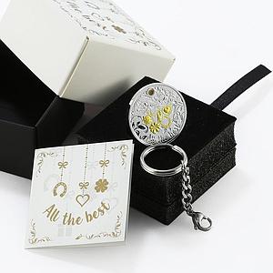 Niue 1 dollar All the Best Keyring Ladybug Horseshoe gilded silver coin 2017