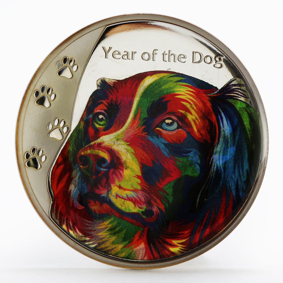 Tanzania 500 shillings Year of the Dog hologram silver coin 2018