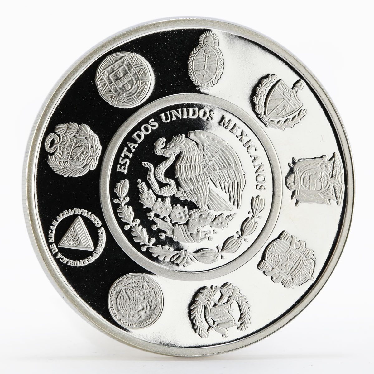 Mexico 5 Pesos Juego de pelota Olympics proof silver coin 2008