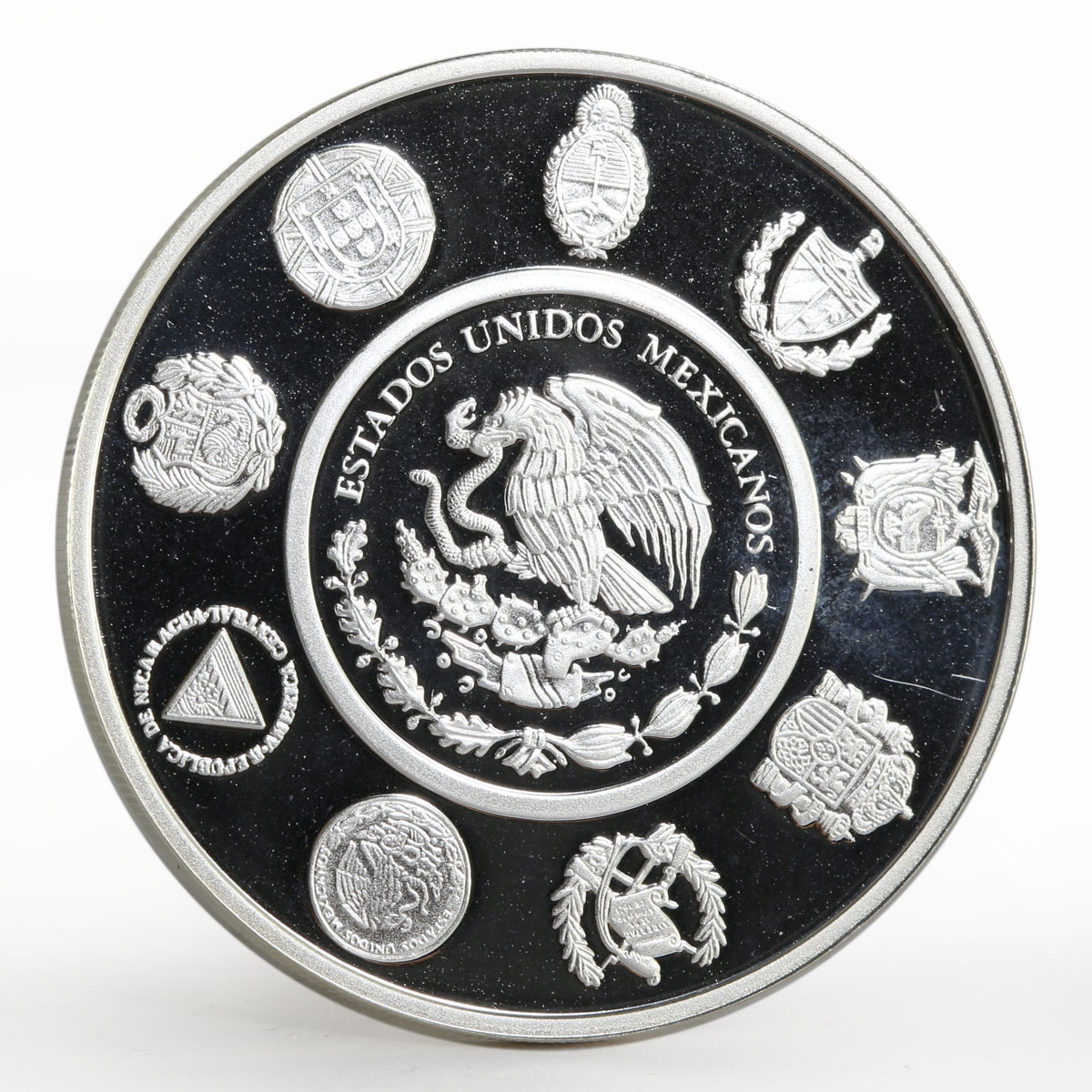 Mexico 5 Pesos Juego de pelota Olympics proof silver coin 2008