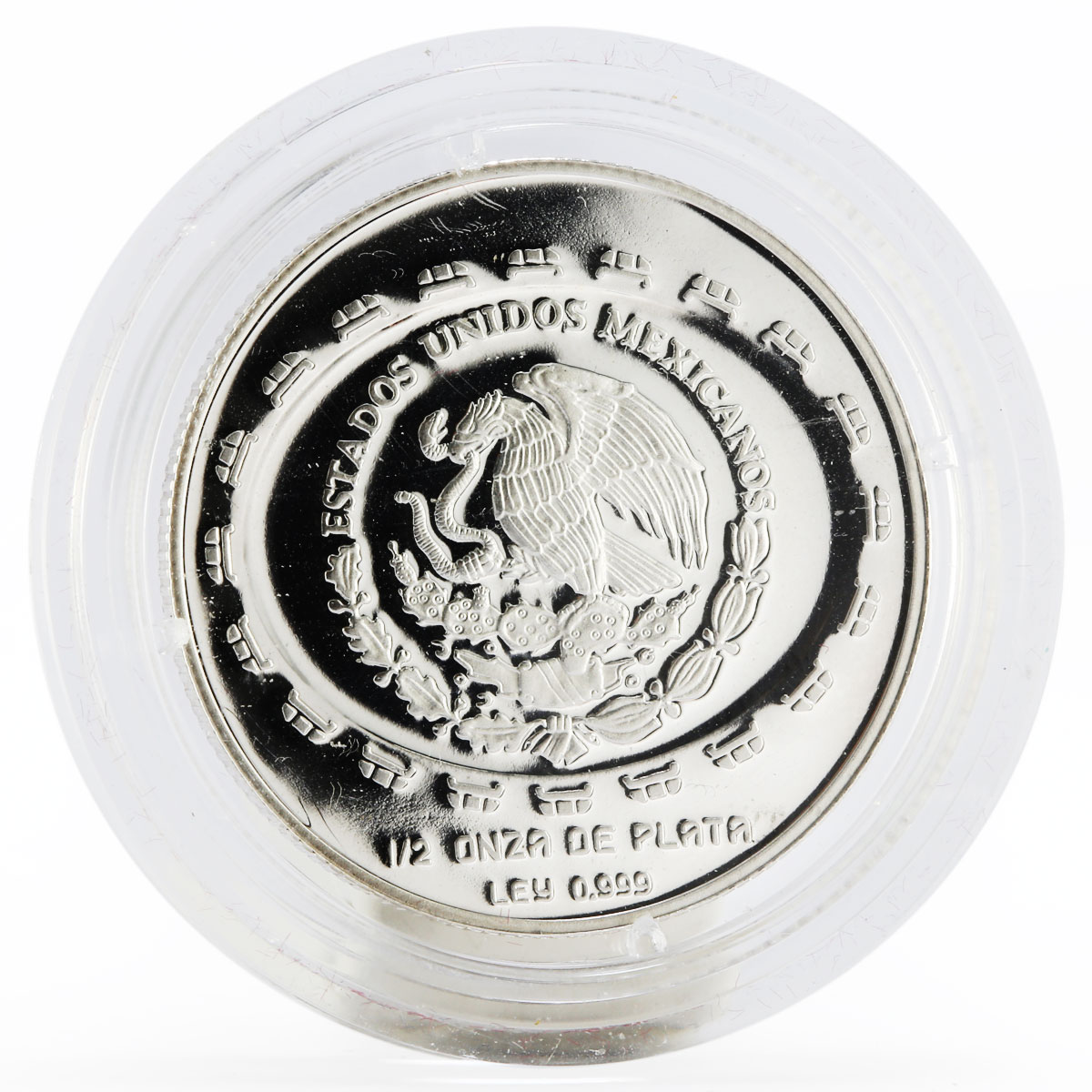 Mexico 2 peso Disco De La Muerte Teotihuacan Series proof silver coin 1997