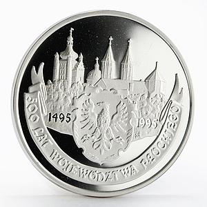 Poland 20 zlotych 500 Years of Plock Voivodeship proof silver coin 1995