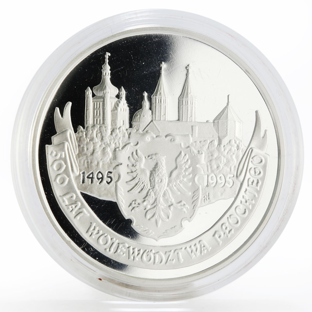 Poland 20 zlotych 500 Years of Plock Voivodeship proof silver coin 1995