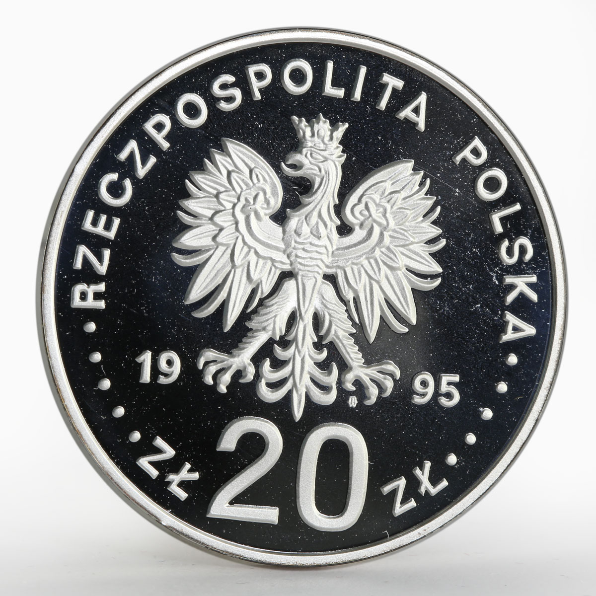 Poland 20 zlotych 500 Years of Plock Voivodeship proof silver coin 1995